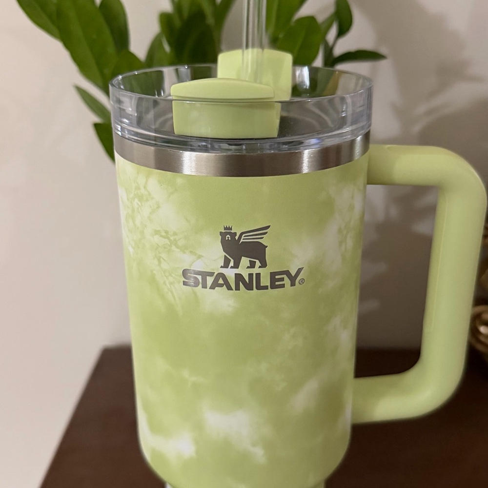 Stanley Lime Green Tie-Dye Mug with Handle